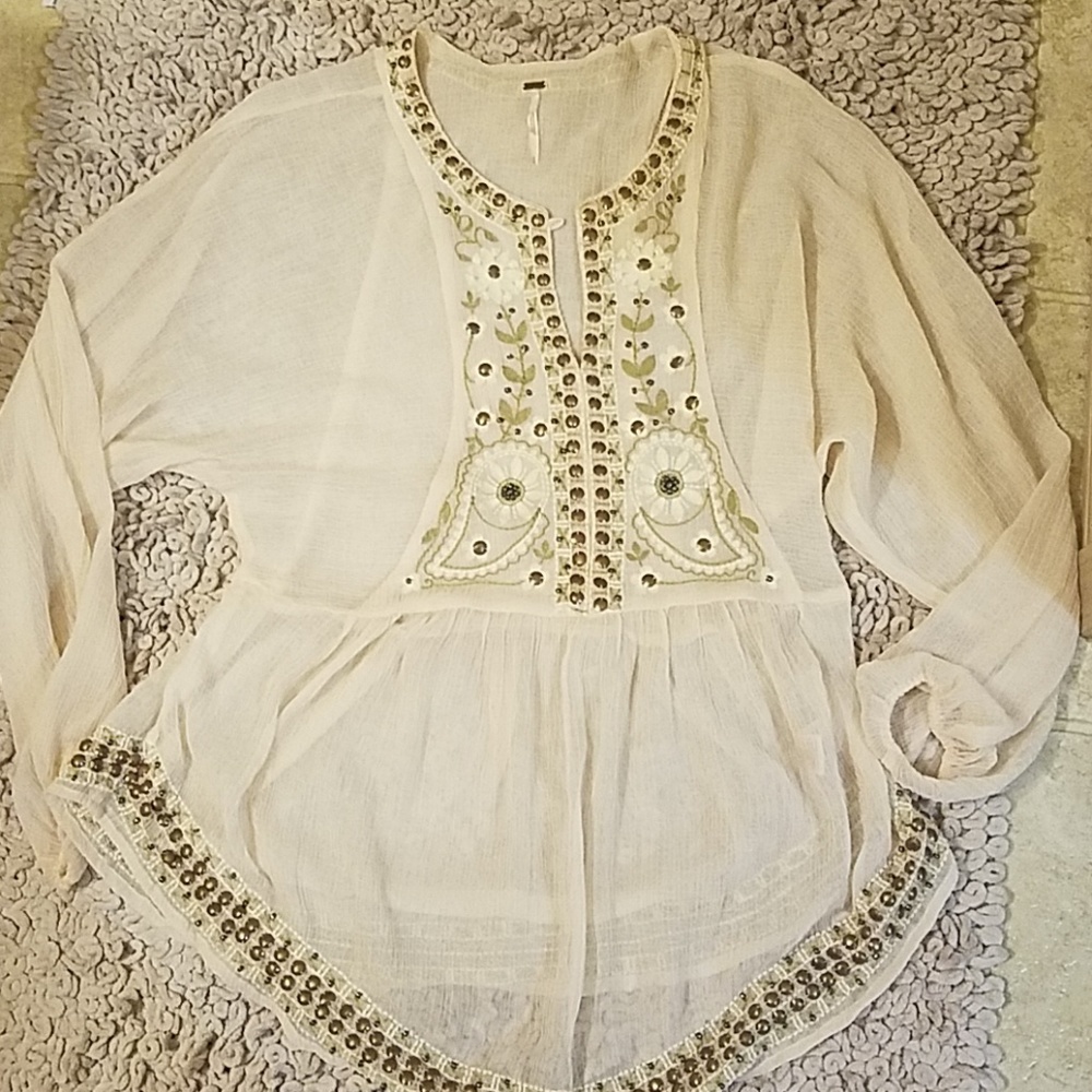 Free People Sheer Top